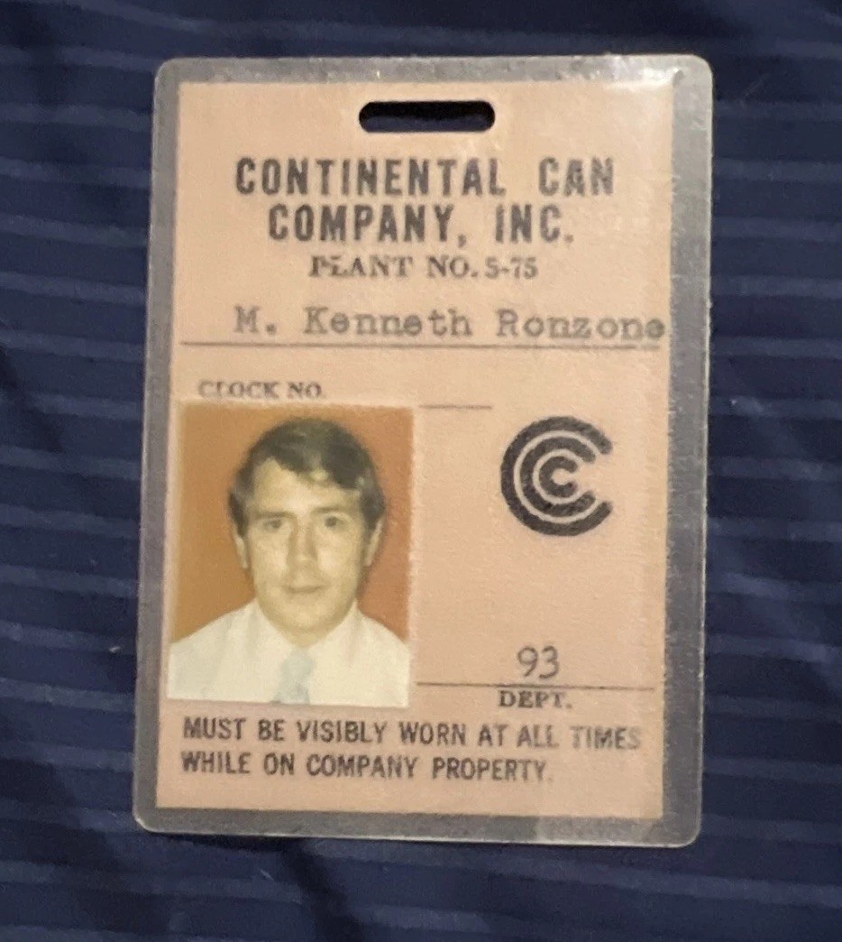 Vintage Continental Can Company ID Chicago IL