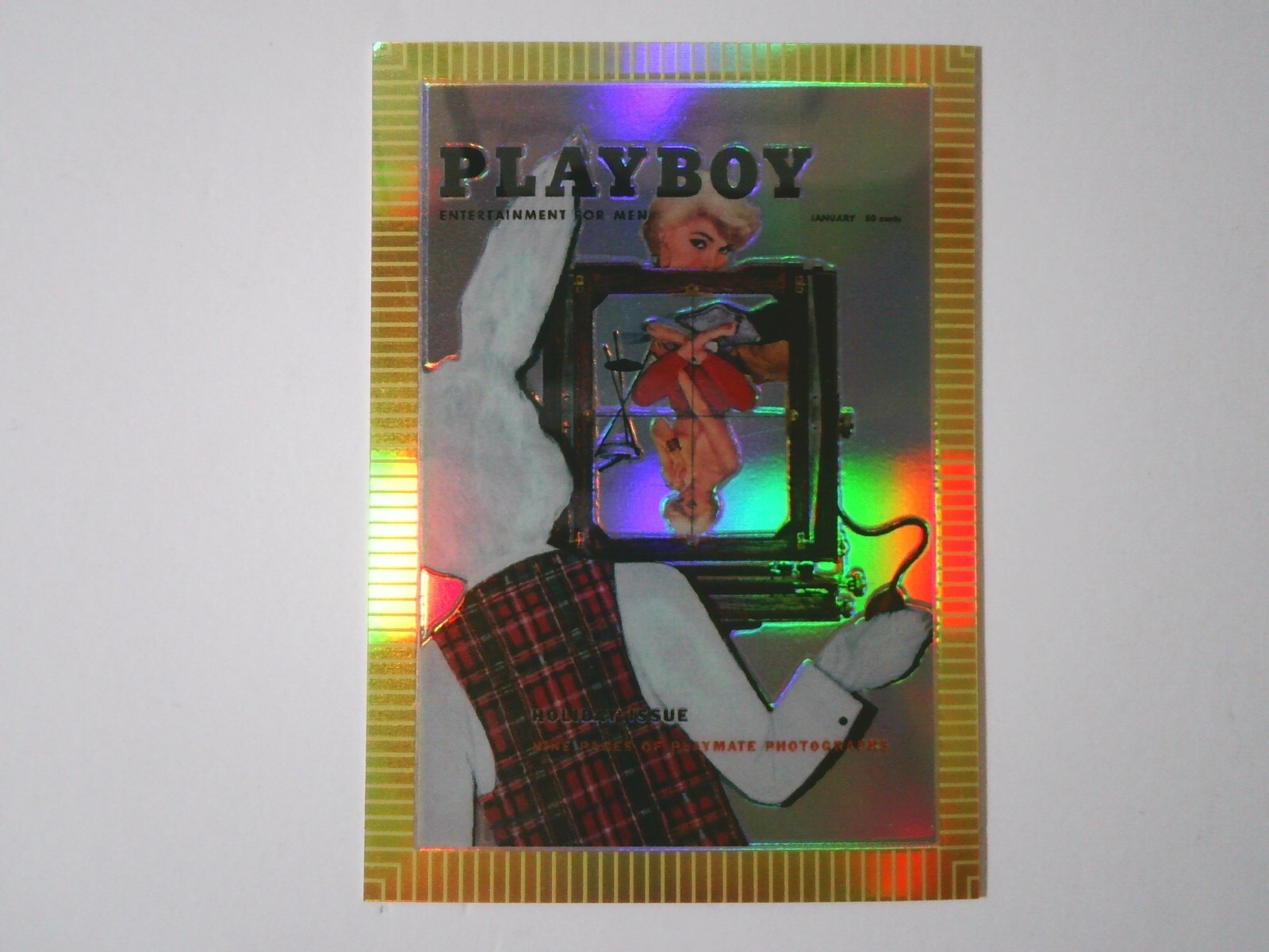 1995 Sports Time Playboy Cover Chromium Refractor #205 Jean Moorehead