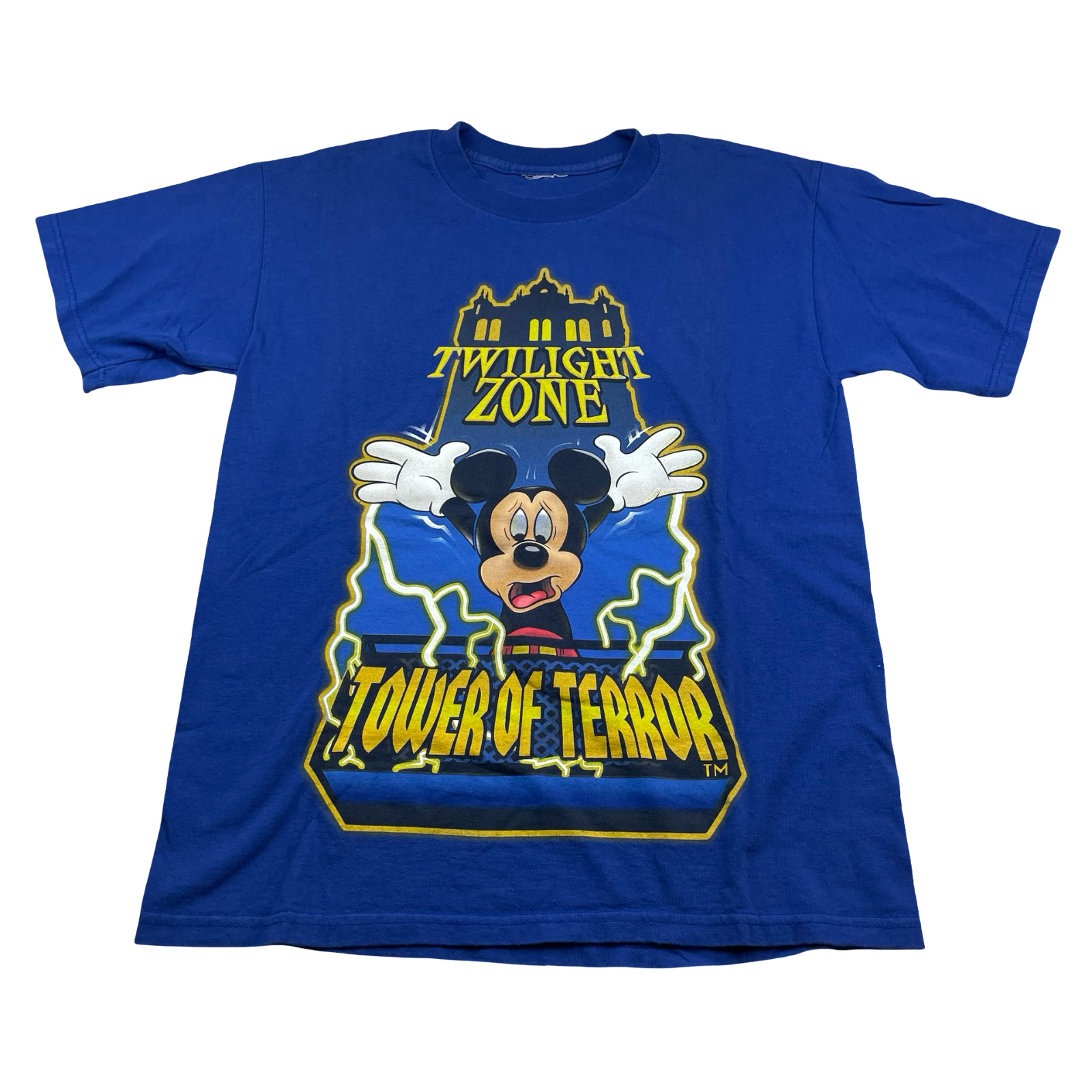 RARE VTG Disney Tower Of Terror I Survived Twilight Zone Mickey T-Shirt • Medium