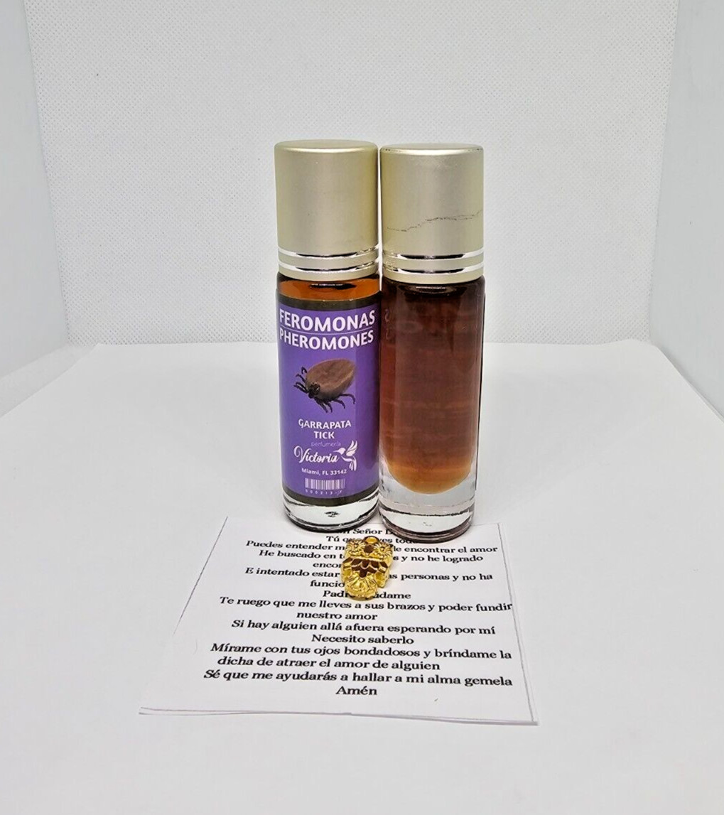 PERFUME GARRAPATA CON FEROMONAS / TICK ATRAE A TU SER AMADO DOMINA ATRAYENTE 1PC