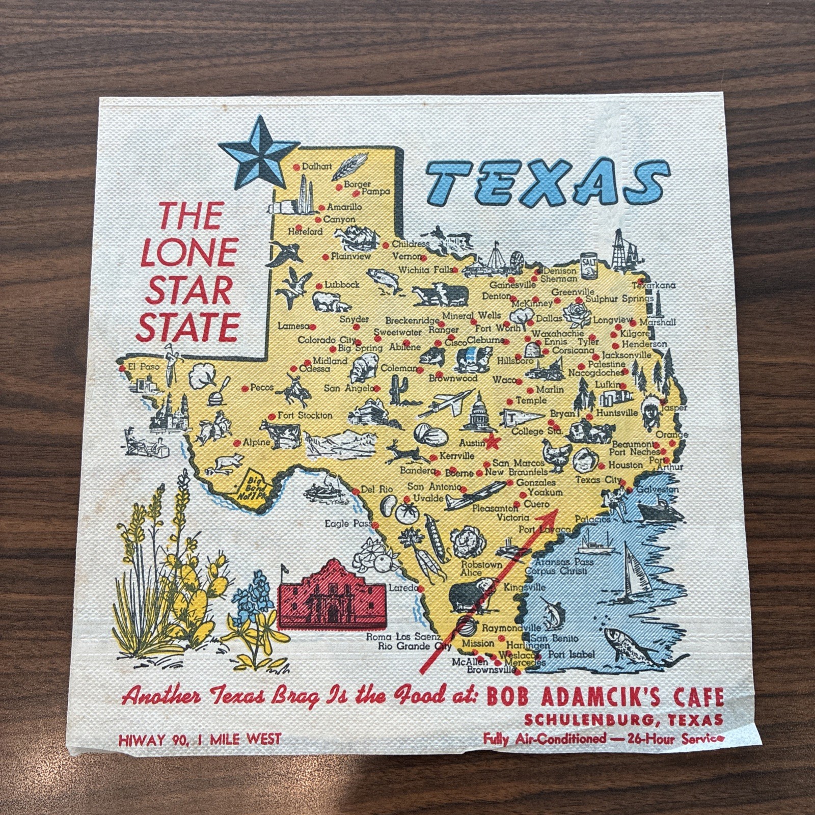 Vintage 1954 Texas \