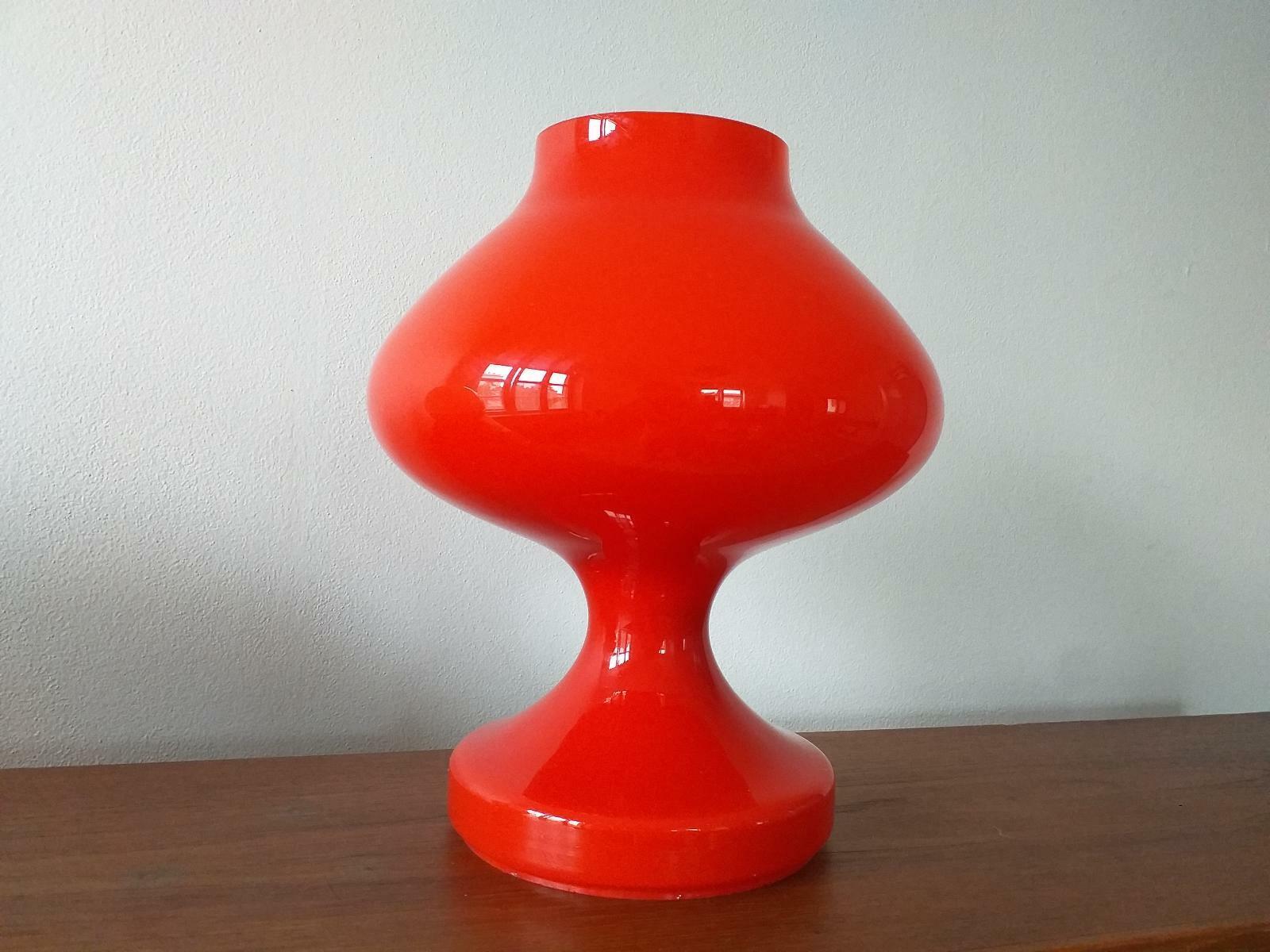 Glass Table Lamp 1970s Czechoslovakia by designer Stepan Tabery