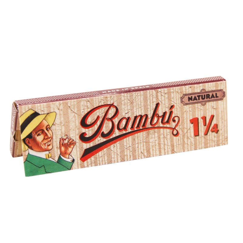 5x Bambu Natural 1 1/4 Rolling Papers Smoking Accessories Bundle Pack 1.25\