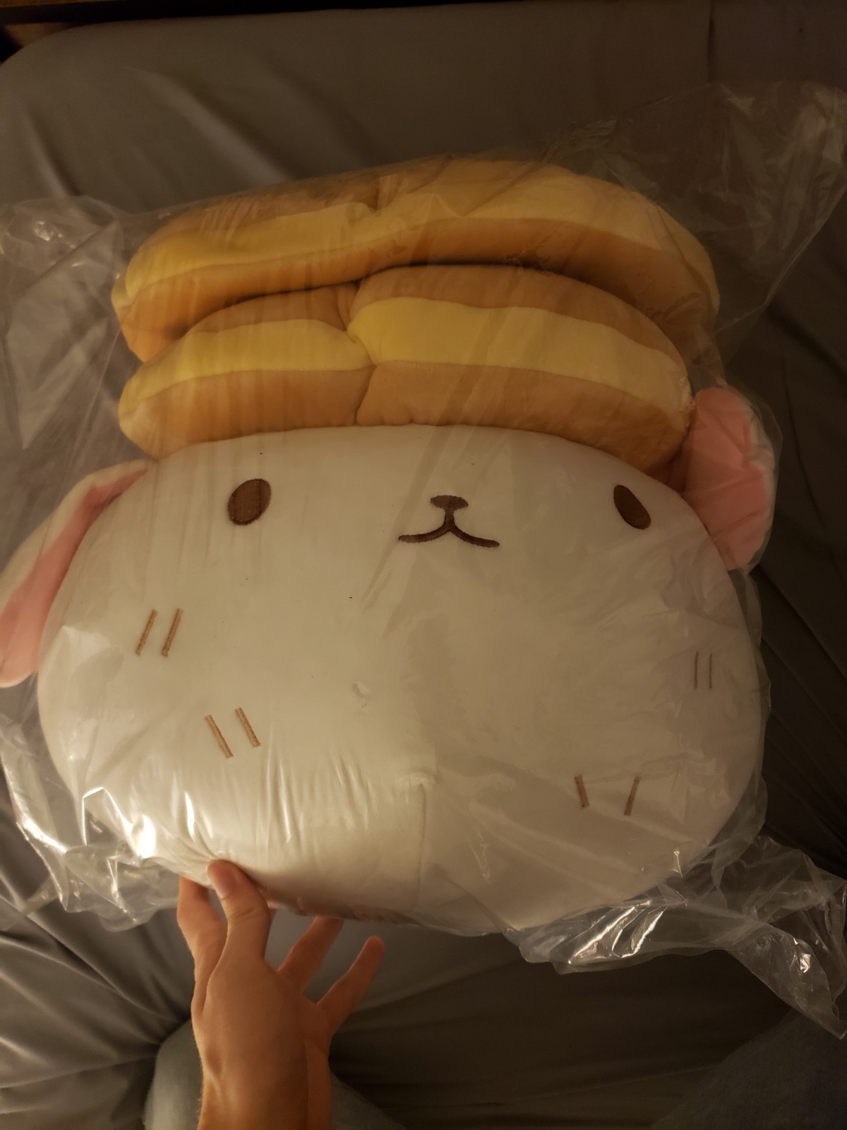 OMOCAT Omori Pancake Bunny Big Plush Official Authentic NEW SEALED IN HAND OMOCAT Omori Pancake Bunny Big Plush Official Authentic NEW SEALED IN HAND