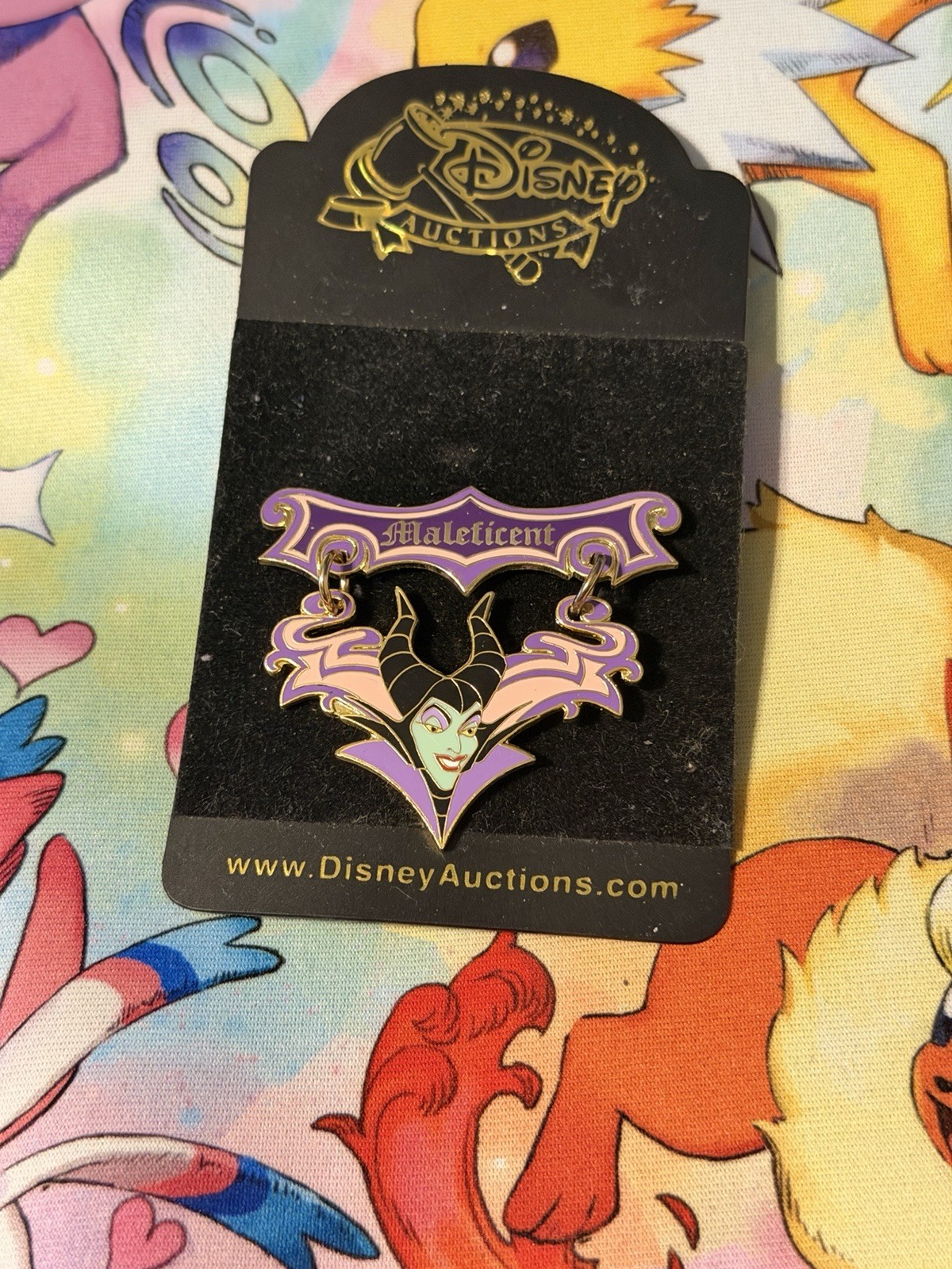 Disney AUCTIONS Maleficent Dangle Pin LE 500