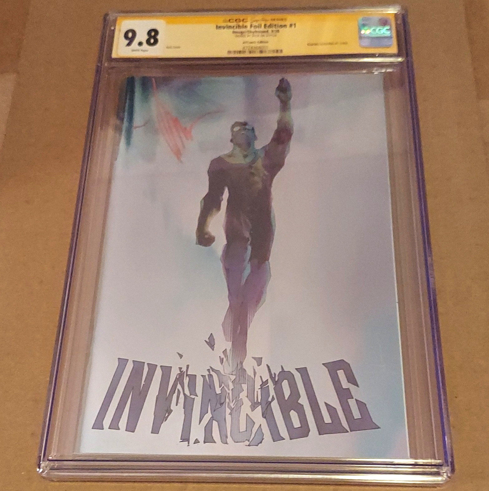 Invincible #1 Foil Edition Jock Cover CGC SS 9.8 Signed By JOCK SUPER RARE 