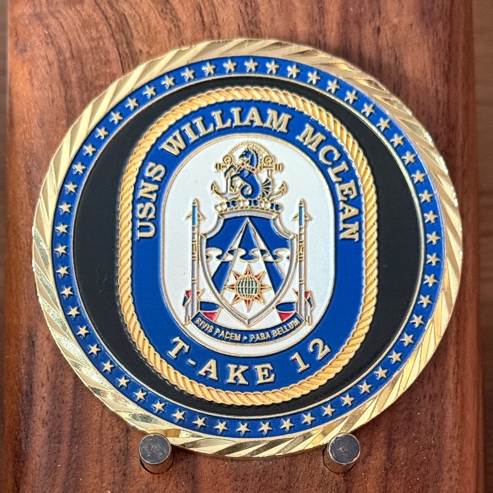 USNS William McLean T‑AKE 12 MSC Port Engineer Challenge Coin  W#20