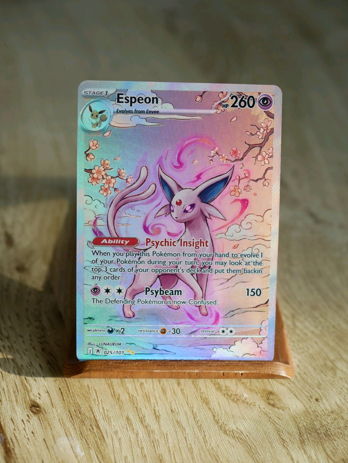 Vaporeon Pokémon Card DISPLAY ART CARD