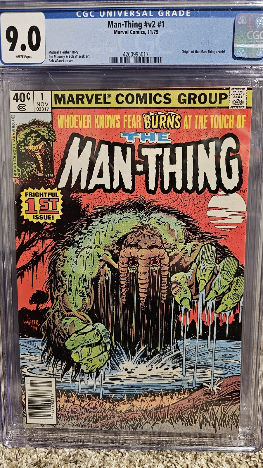 THE MAN-THING V2 #1 CGC 9.0 🔑🔥🔥🔥