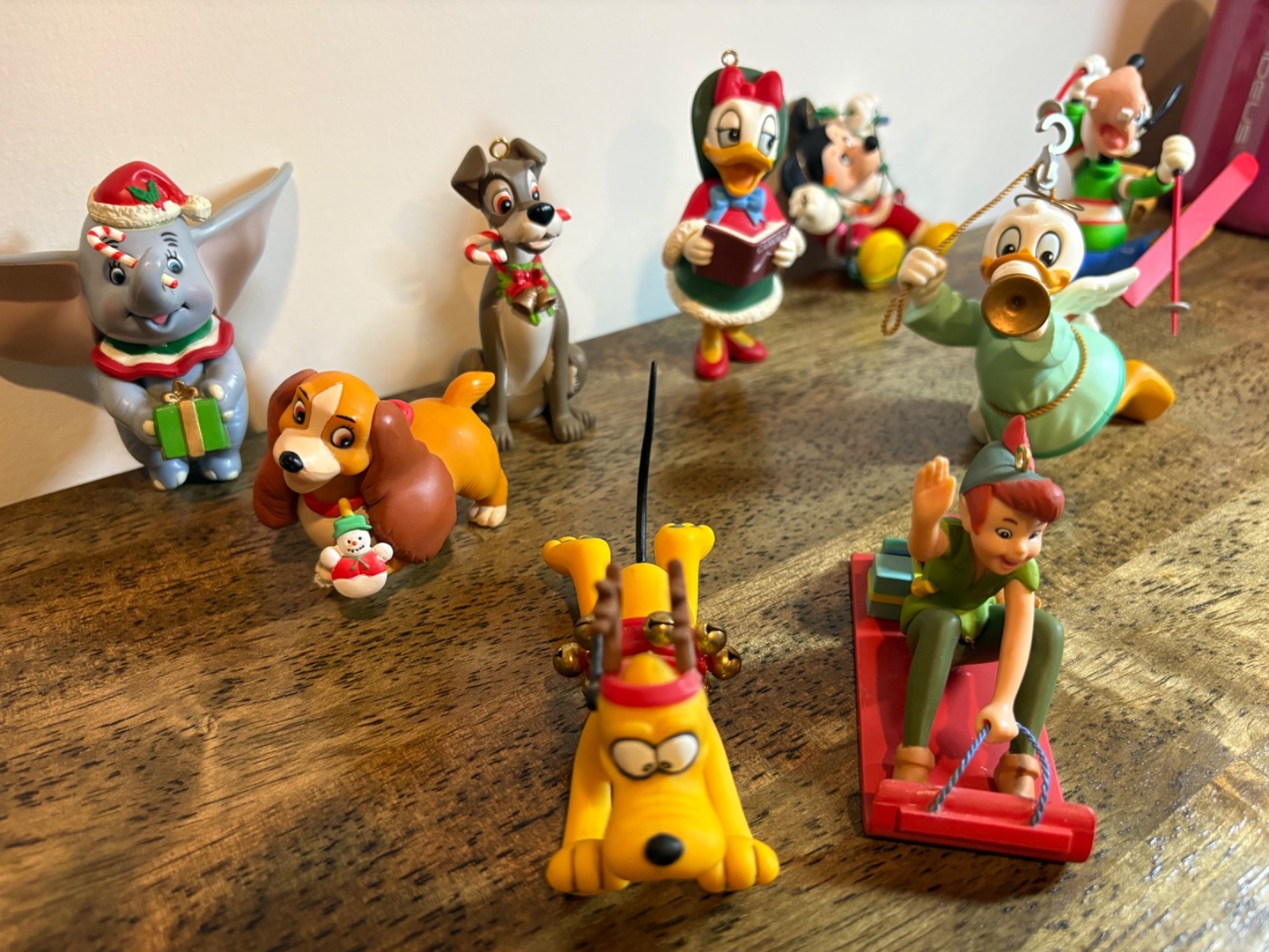 9 Grolier/Disney Christmas ornaments - No boxes