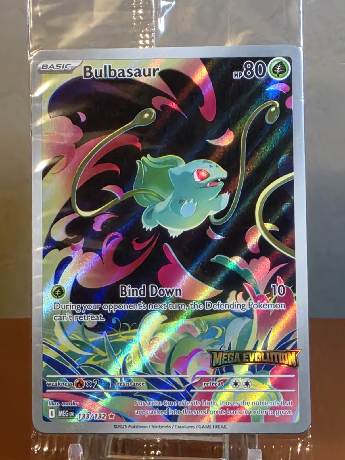 Bulbasaur - (Mega Evolution Stamped) 133/132 NM - SEALED