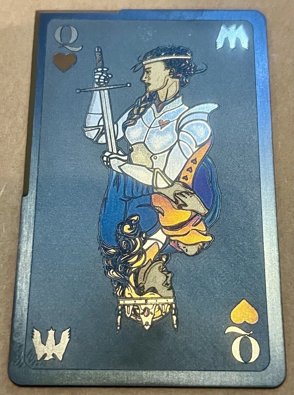 Mummert Knives Card CC-L Queen Of Hearts Limited Edition