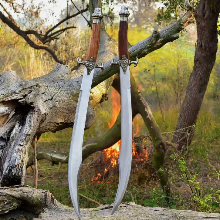 Pair of Pirate Style Swords in Wooden Handle-Best and Unique Ideal Gift For Him