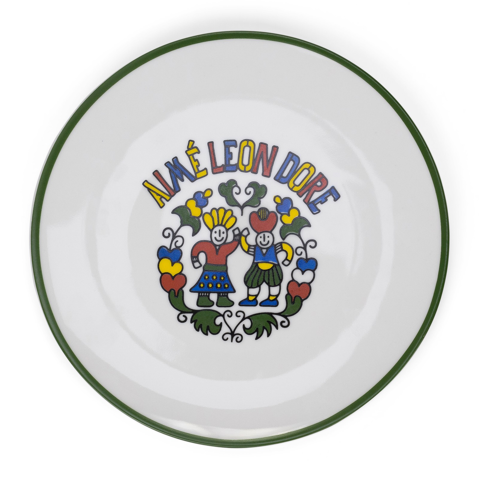 AIME LEON DORE White Graphic Plate SIZE OS $75