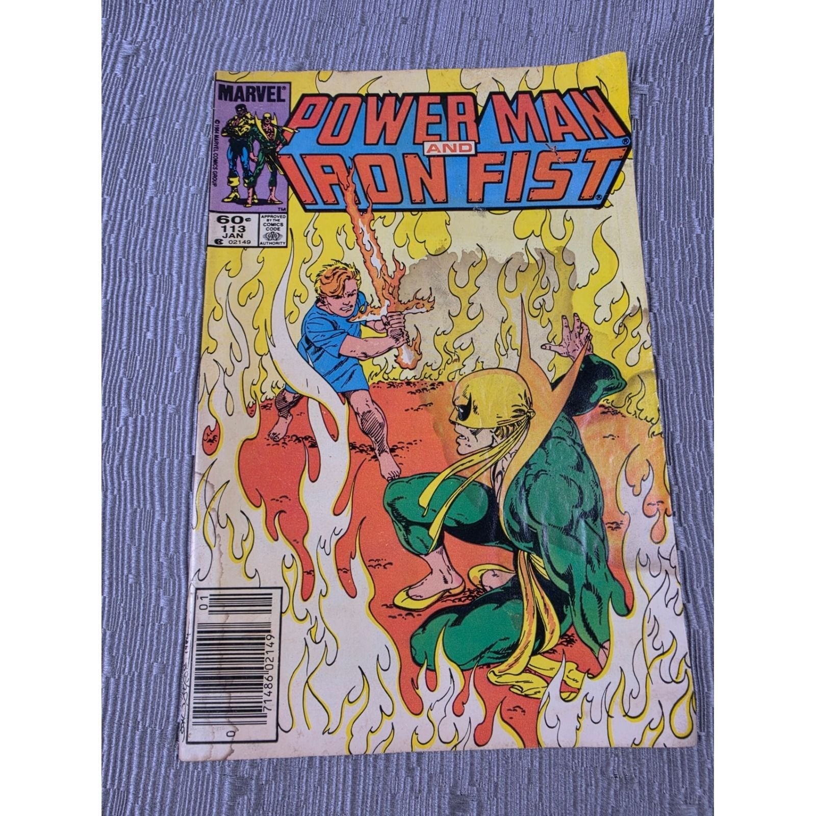 Marvel Comics Power Man and Iron Fist 113 Jan 1985 Copper Age Luke Cage Danny