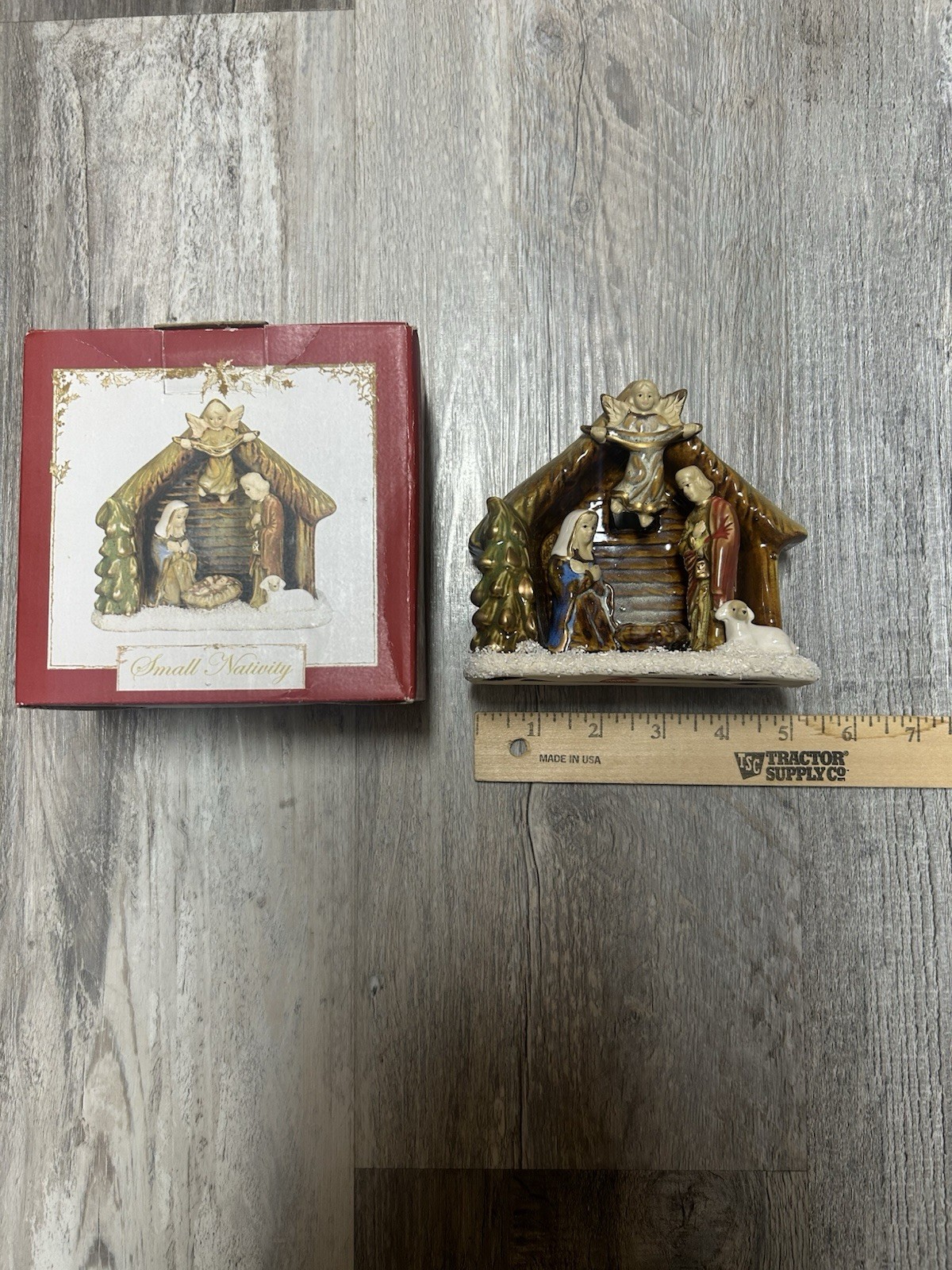 NIB Vintage Germanic Small Nativity Christmas Scene