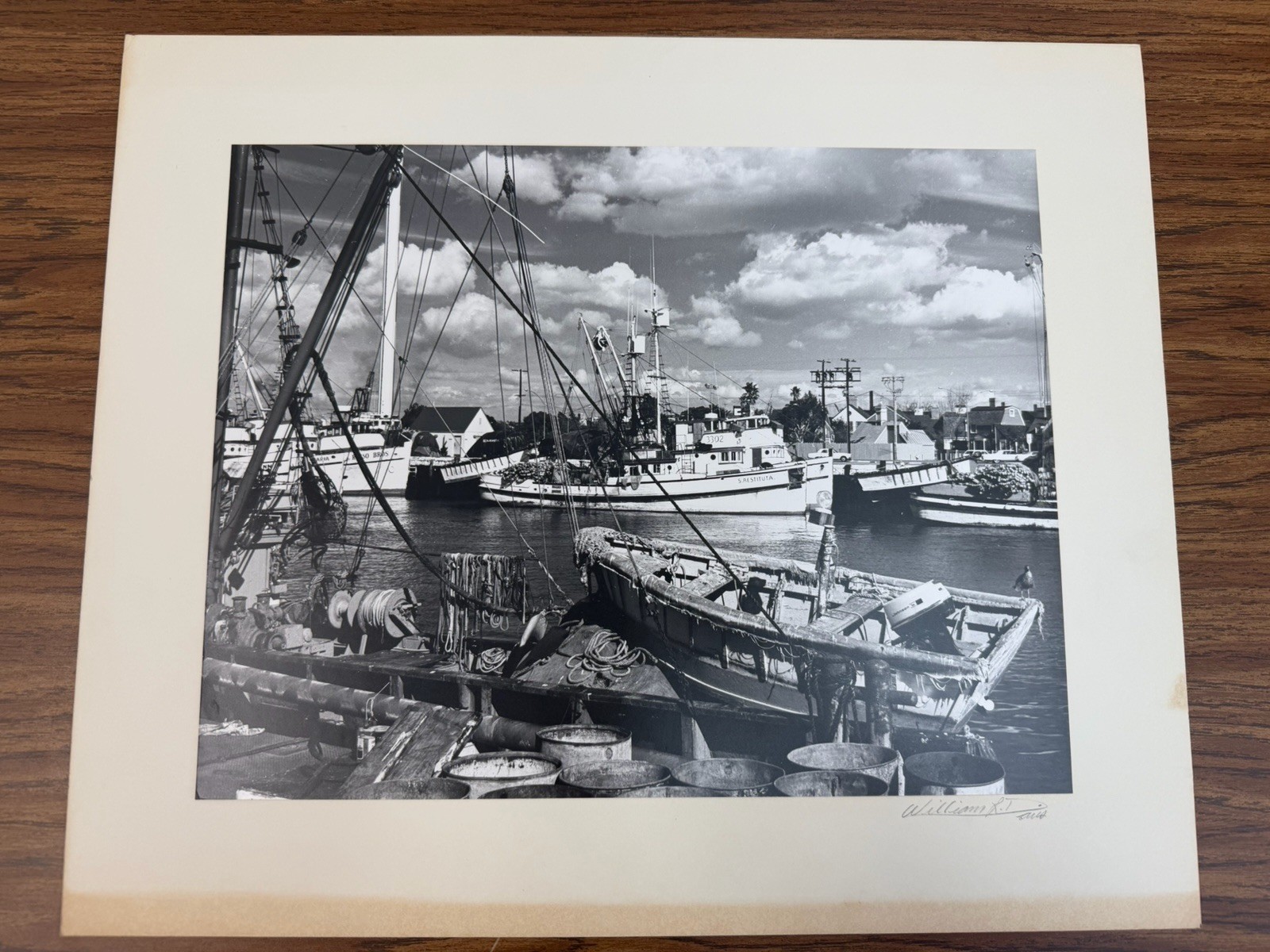 11x14 Photograph 1979 San Pedro California S. Restituta  SIGNED William L Davis