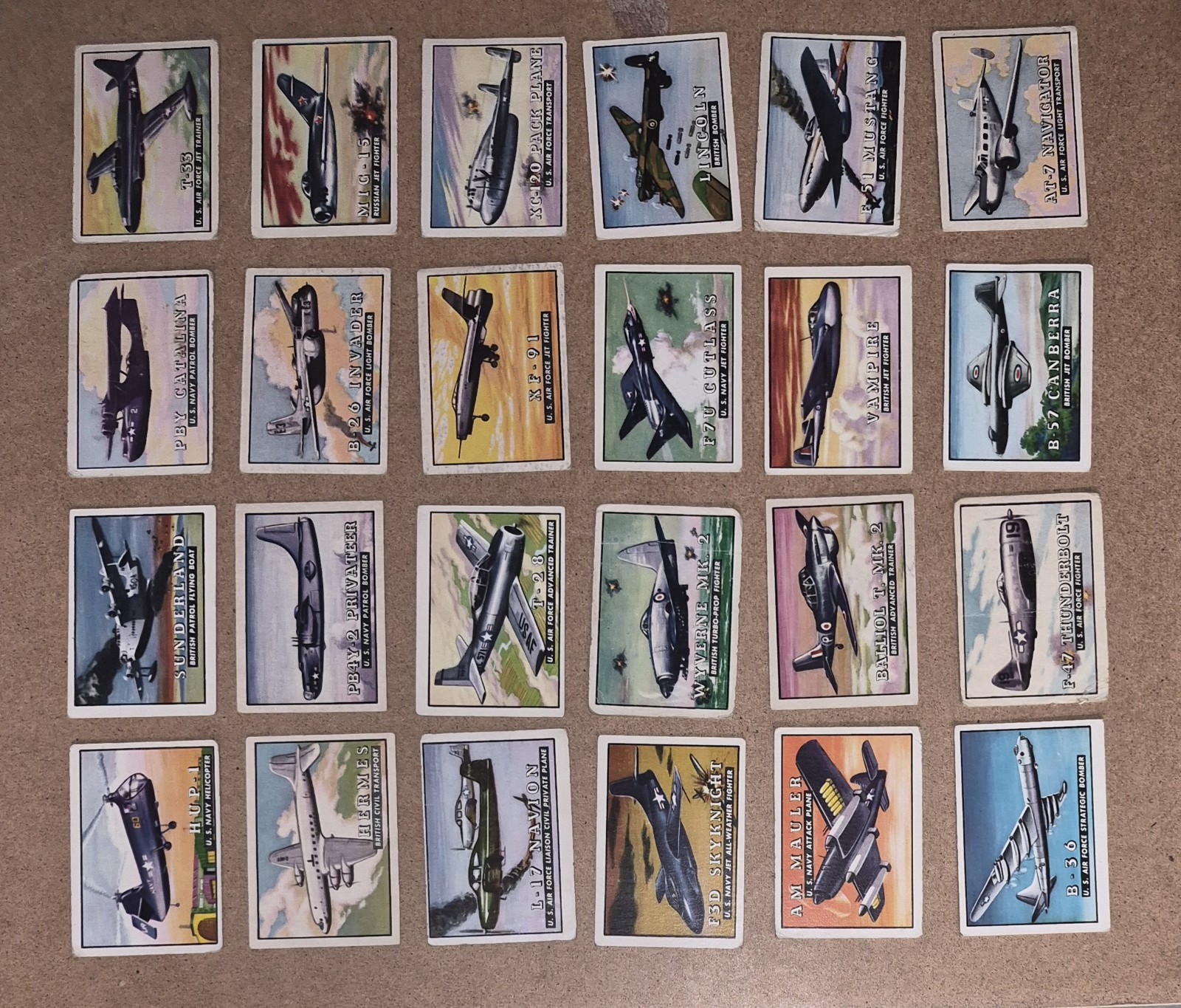 ✈️ 1952 Topps Wings Friend Or Foe Vintage Comple Set 200 Cards Military Aircraft