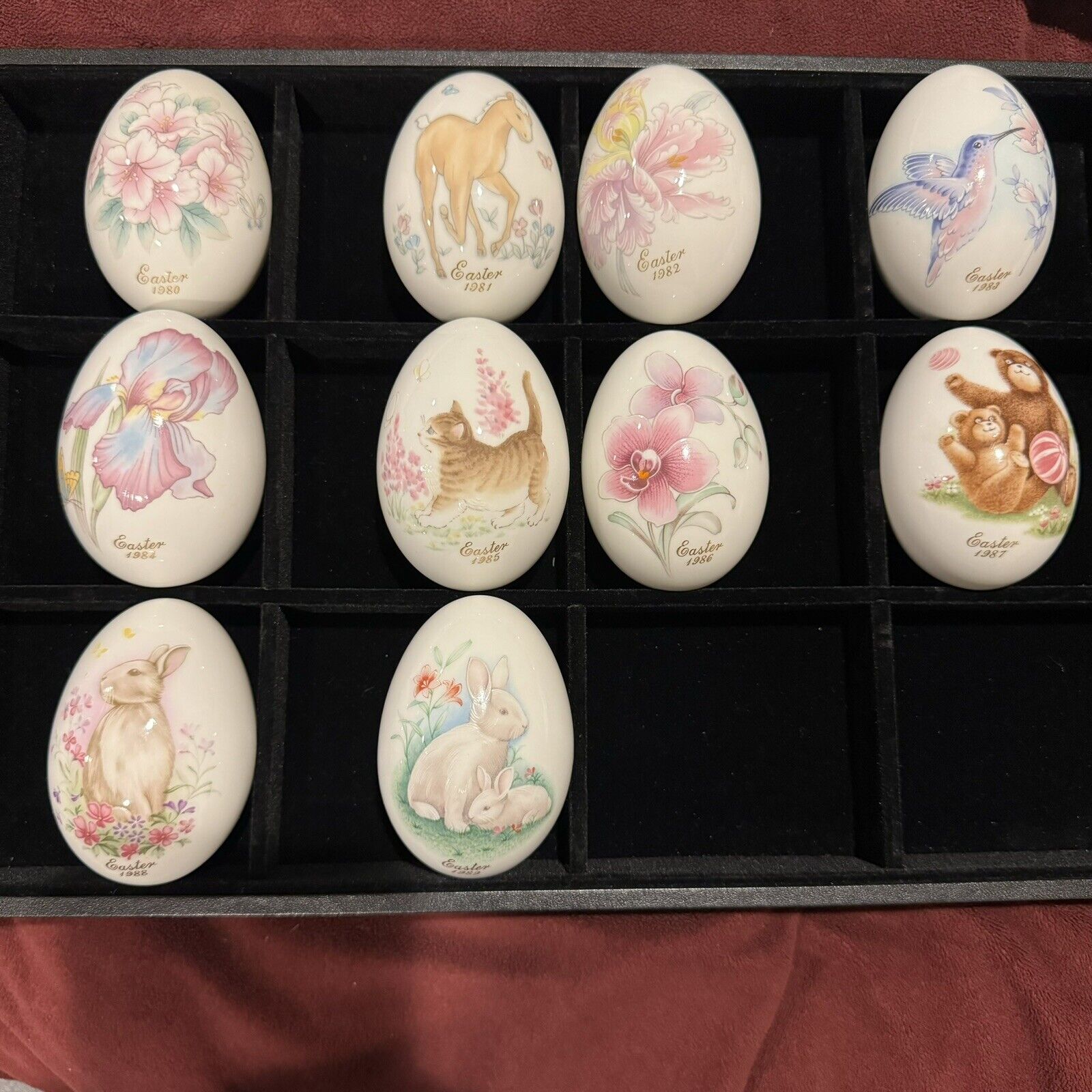 10 Vintage Noritake Eggs Bone China Easter Eggs Japan 80s 1980 To 1989