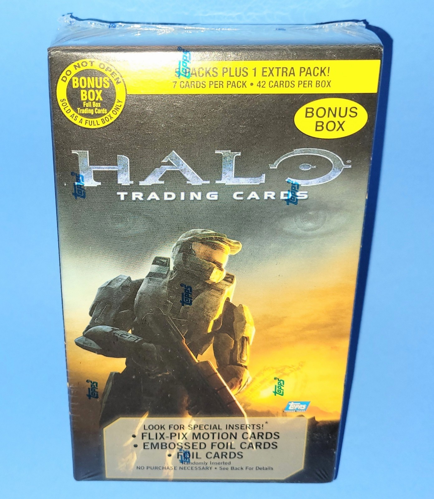 Halo 3 Topps Blaster Box Bonus 6 Pack Master Chief Vintage Sealed New - RARE