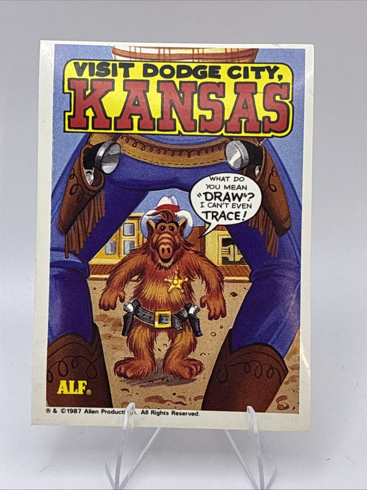 1987 Zoot US of Alf Stickers #16 Kansas