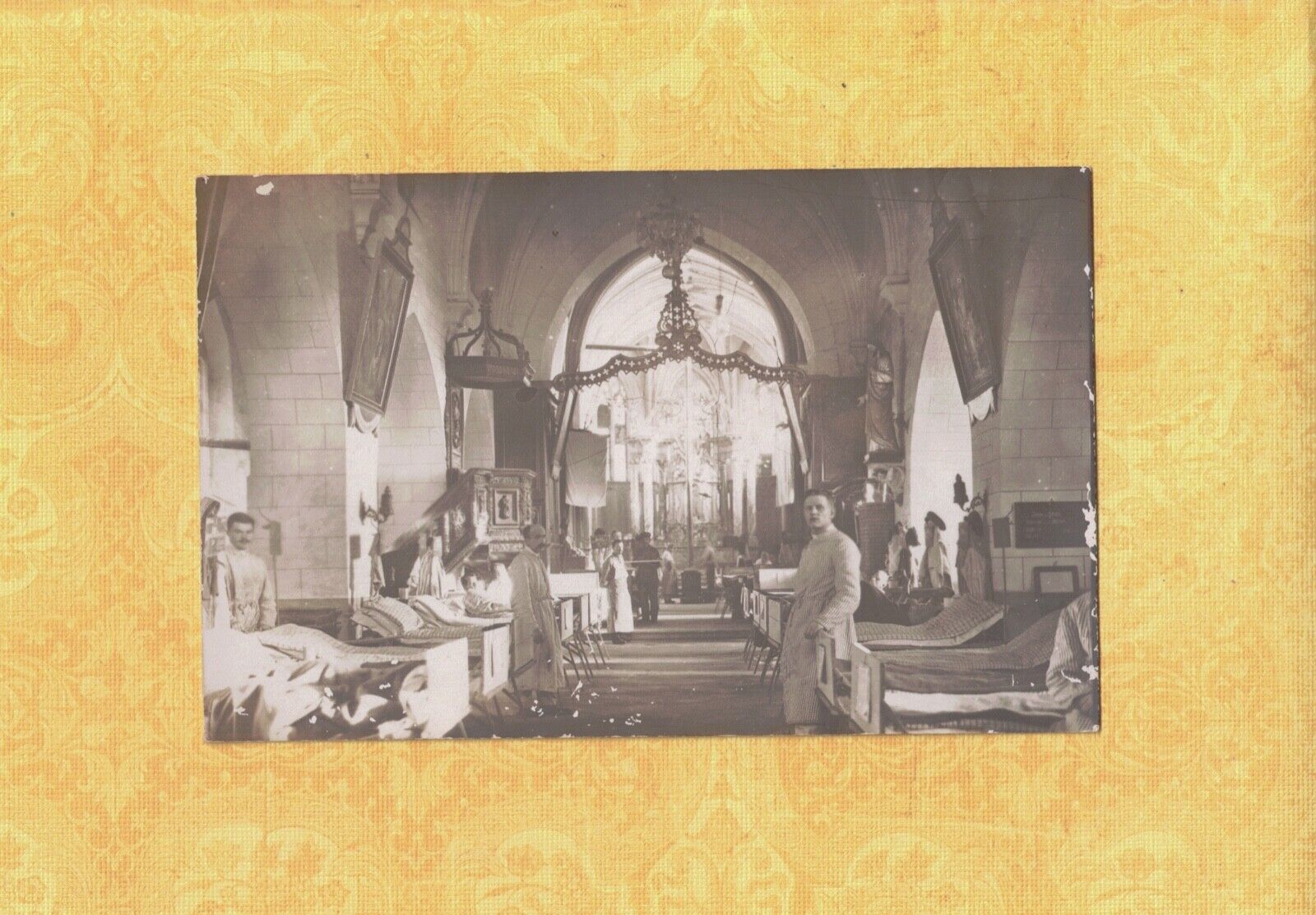 X FRANCE 1908-29 antique RPPC postcard French Church now German hospital