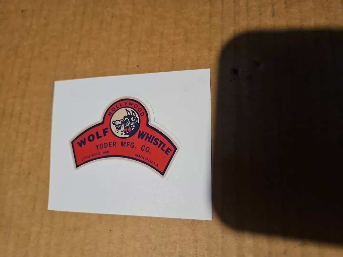 New Vintage Looking Wolf Whistle Decal 2½