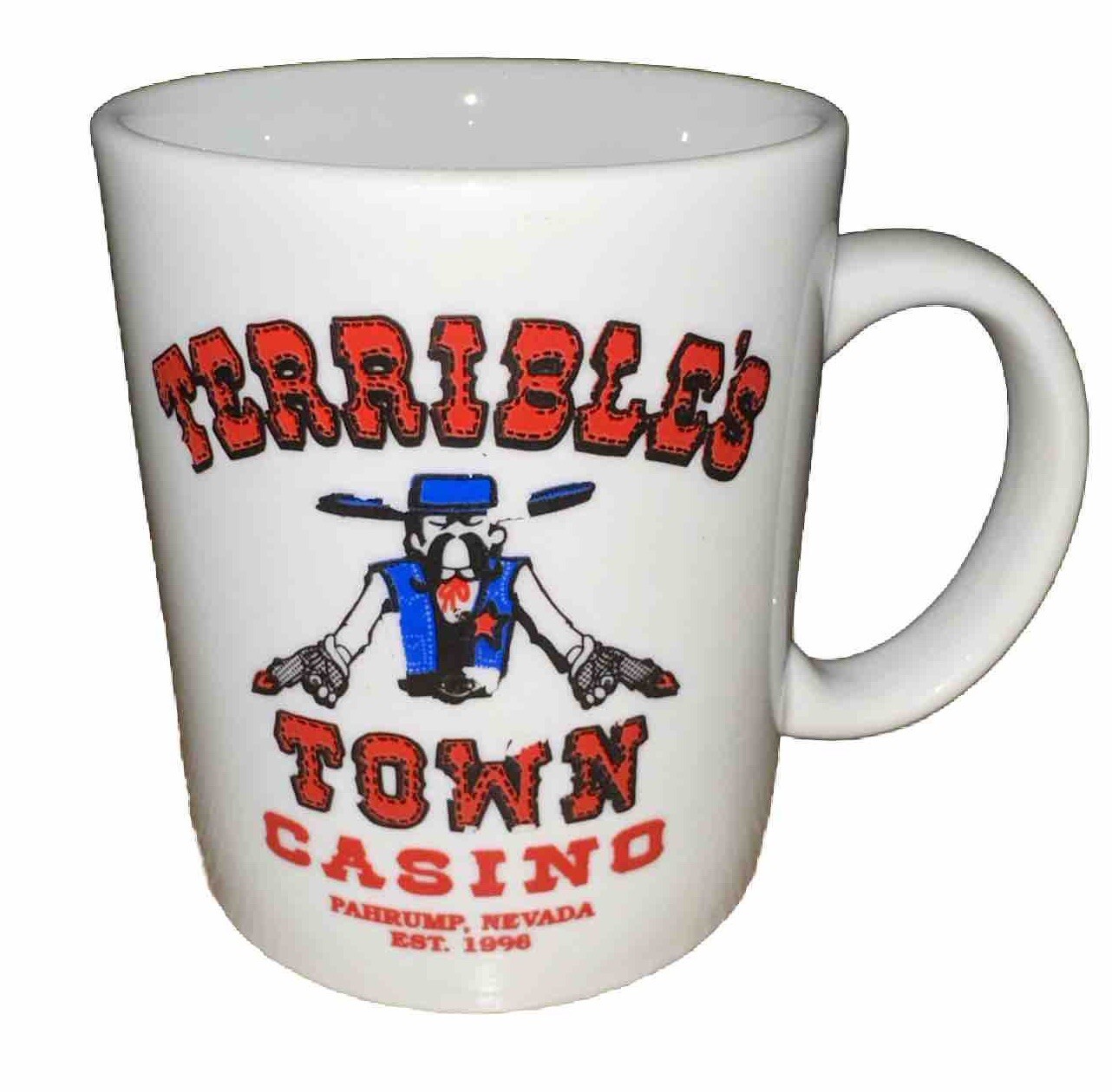 Vintage Terribles Town Casino Pahrump NV Coffee Mug 8oz Nevada Souvenir (78 char