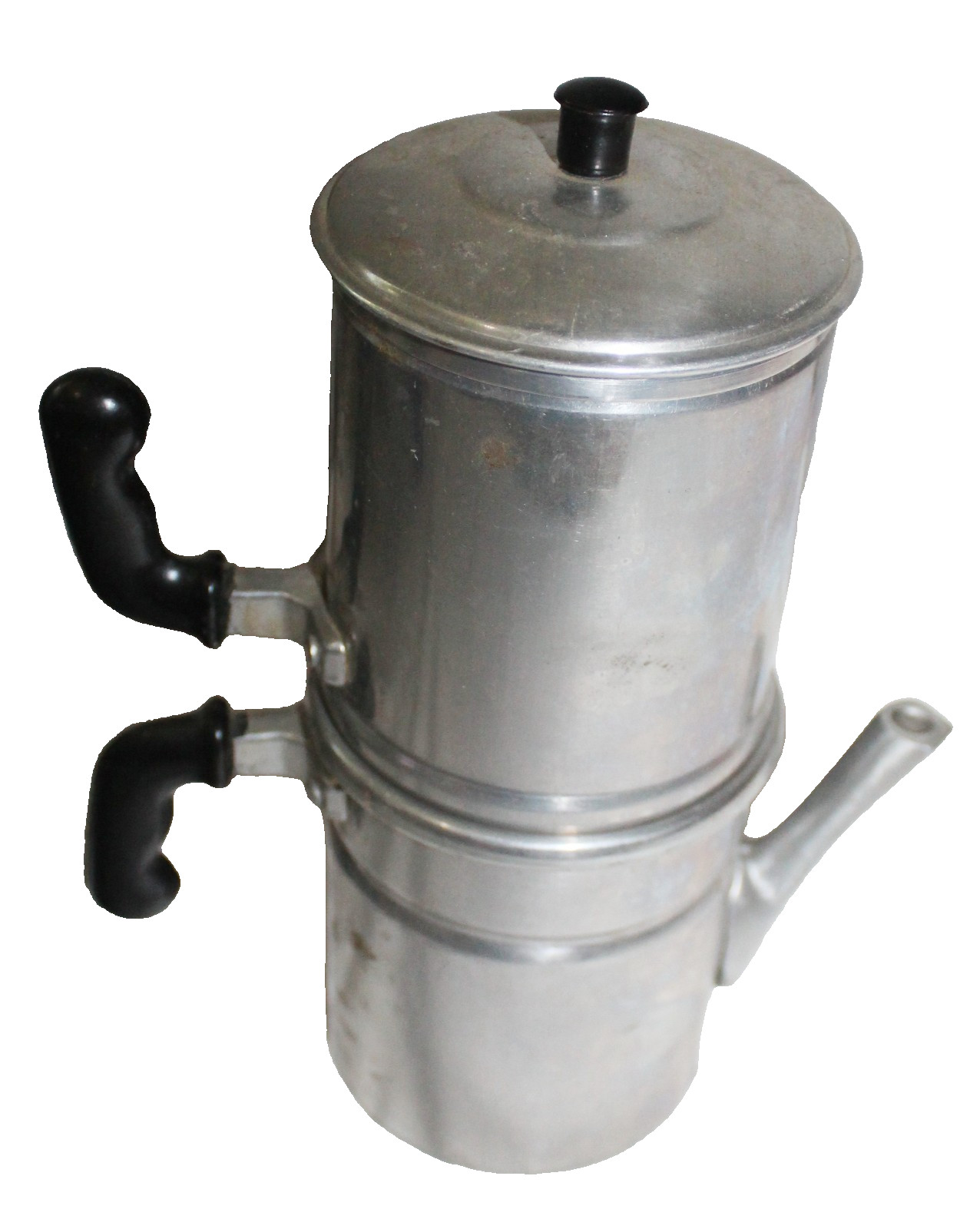 VINTAGE ESPRESSO FLIP DRIP ALUMINUM STOVE TOP COFFEE POT MADE IN ITALY 5 PIECE