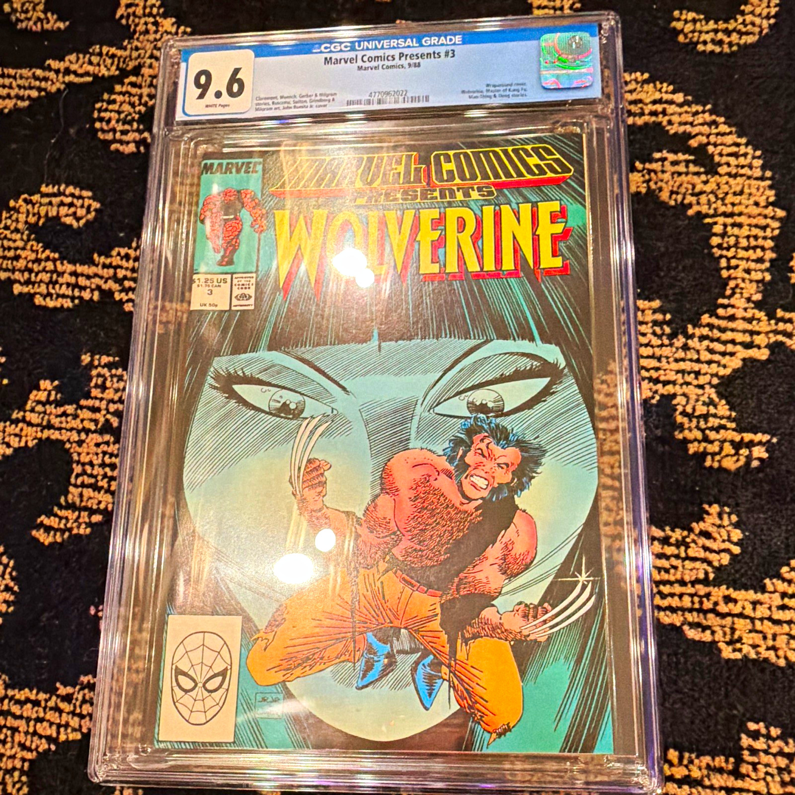 Marvel Comics Presents #3 CGC 9.6 (1988) Marvel Comics Wolverine Simonson Rare