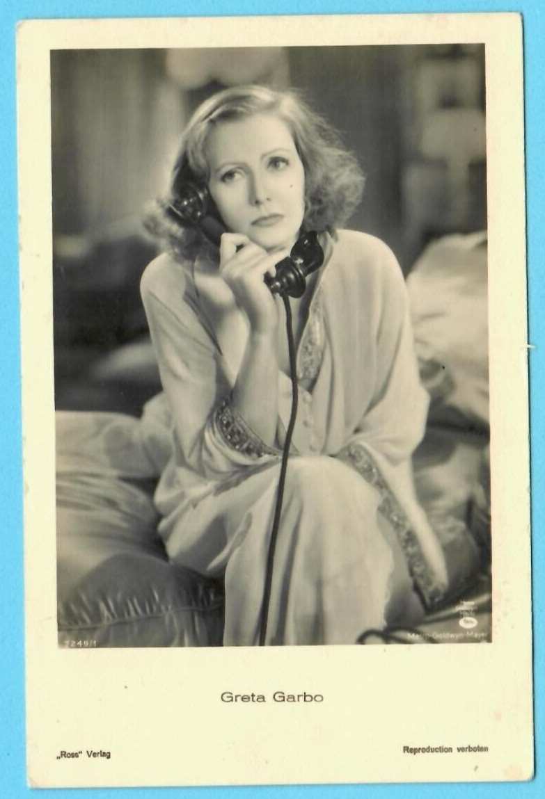 GRETA GARBO # 7249/1 VINTAGE PHOTO PC. PUBLISHER GERMANY 6253