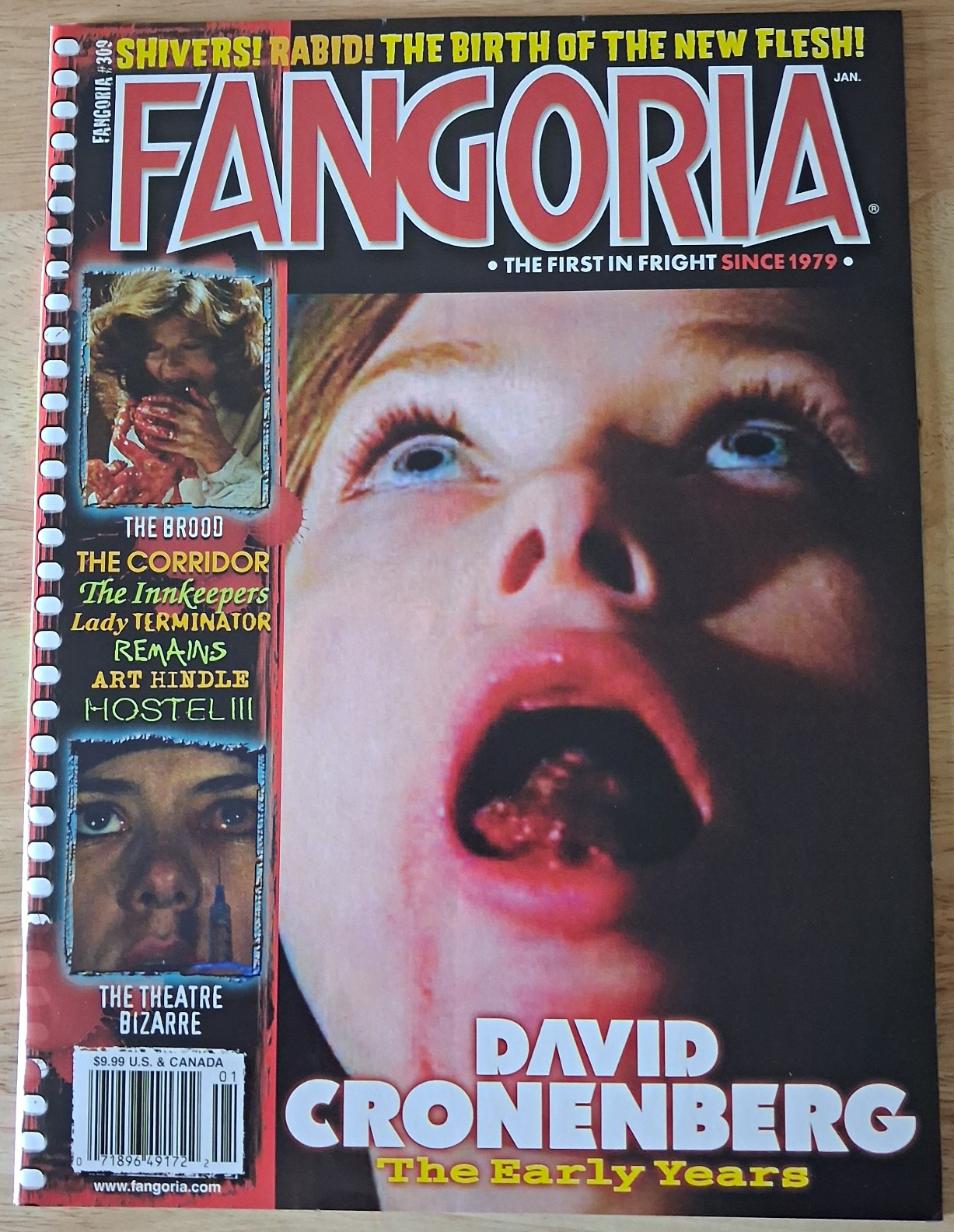 Fangoria Magazine Issue 309 January David Cronenberg Art Hindle Illustrated
