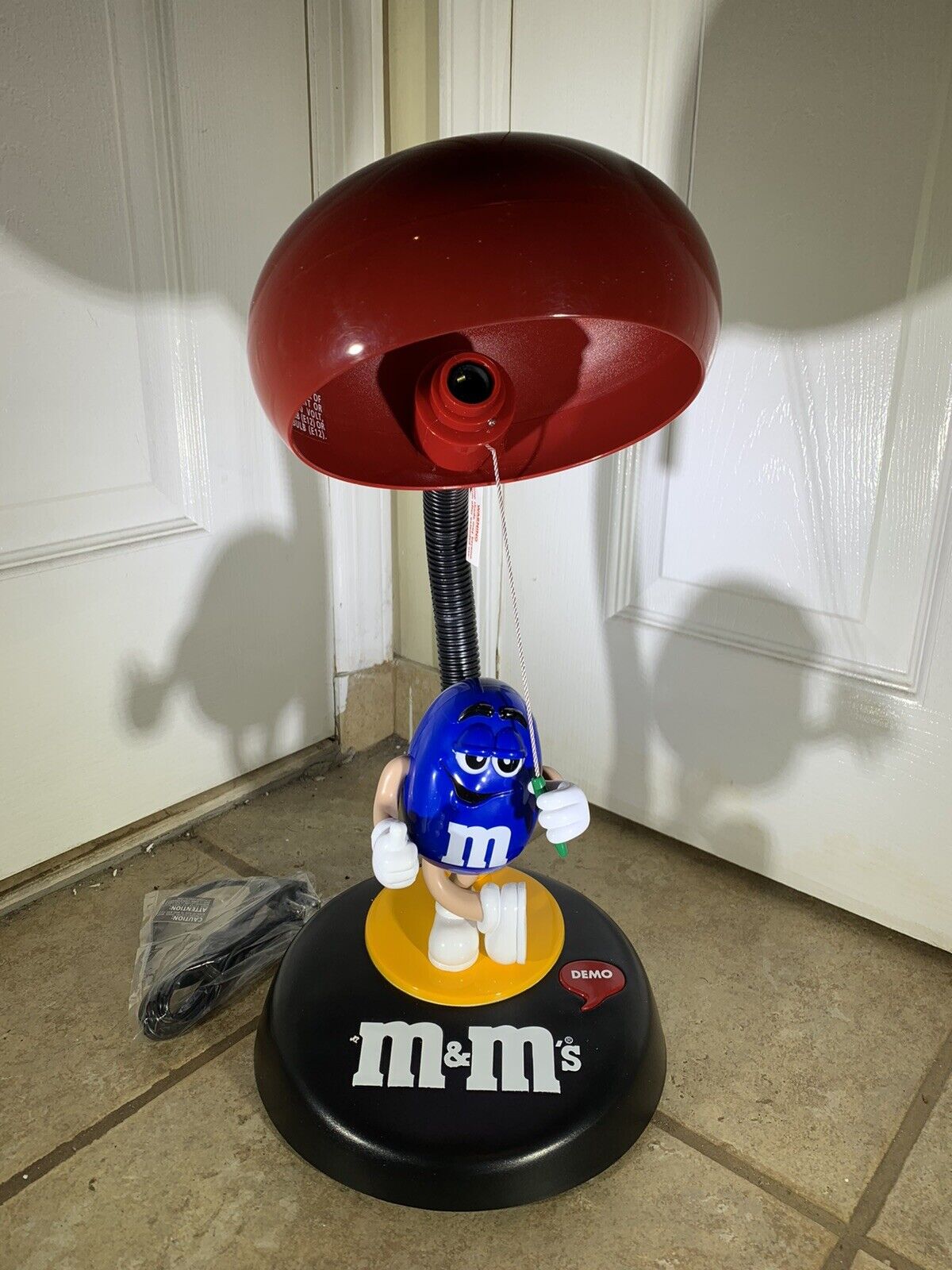 M&M\'s Collectible Talking Animated Lighted Desk Lamp 841.384 Brand New Retired