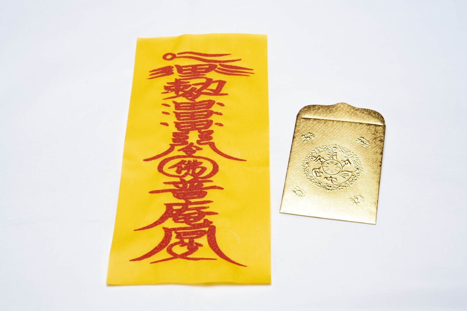 EARTH GOD (地神符) OMAMORI TALISMAN BUJEOK LUCKY CHARM AMULET CINNABAR INK