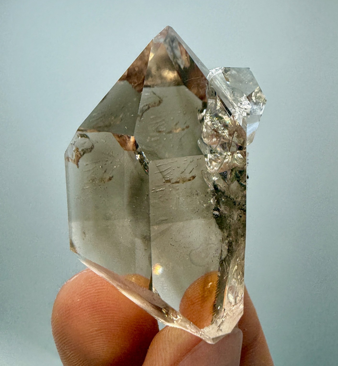 97.53 g Breathtaking Smoky Herkimer Diamond Gem w/ A+ Clarity, Phantoms