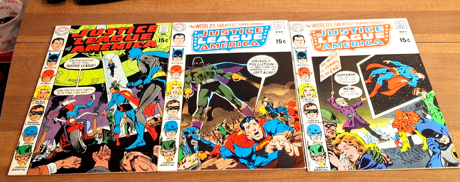 JUSTICE LEAGUE OF AMERICA #78 79 80 (70) 1ST APP JLA SATELLITE 1ST SA VIGILANTE