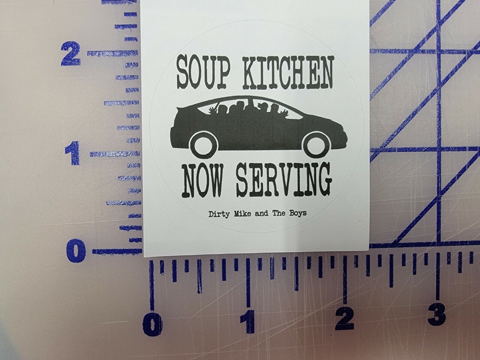 Dirty Mike and Boys Soup Kitchen The other guys paper sticker label funny 3 pack
