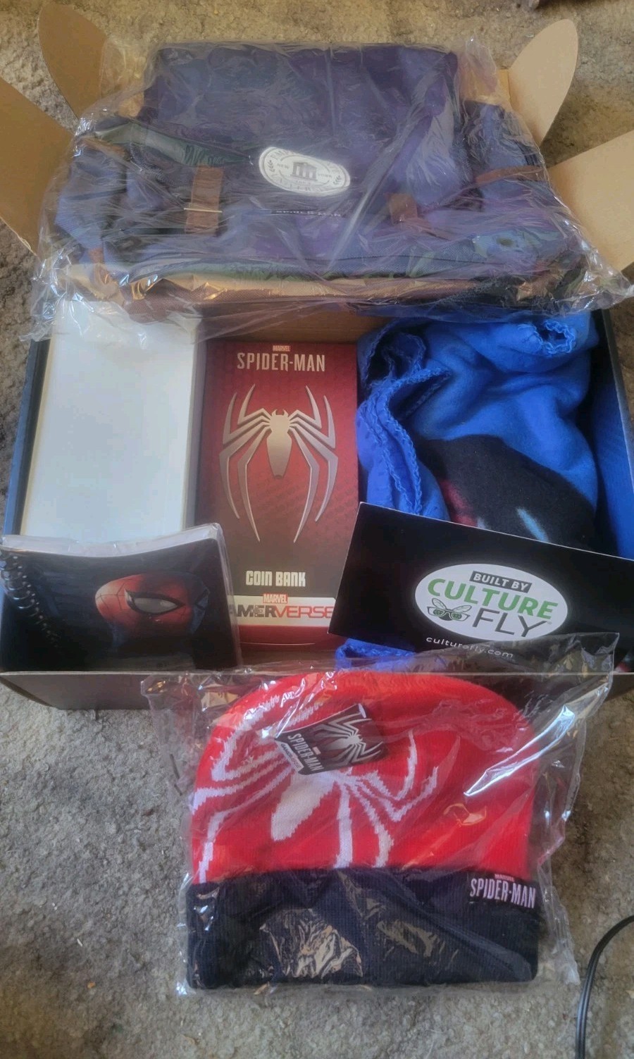 Rare Marvel Spider-Man Gamerverse Premium Collectors Box Culture Fly 7 Gifts NEW
