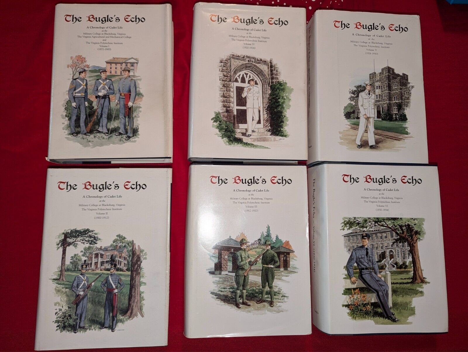 VT The Bugle\'s Echo. Virginia Tech Volumes 1 thru 6 Alumni HOKIE PRIDE