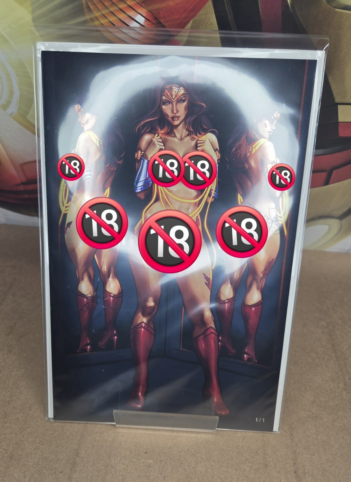 *Metal 1/1* AN's PlayHouse Zombie Carnival Wonder Woman Full N Naughty Mirror