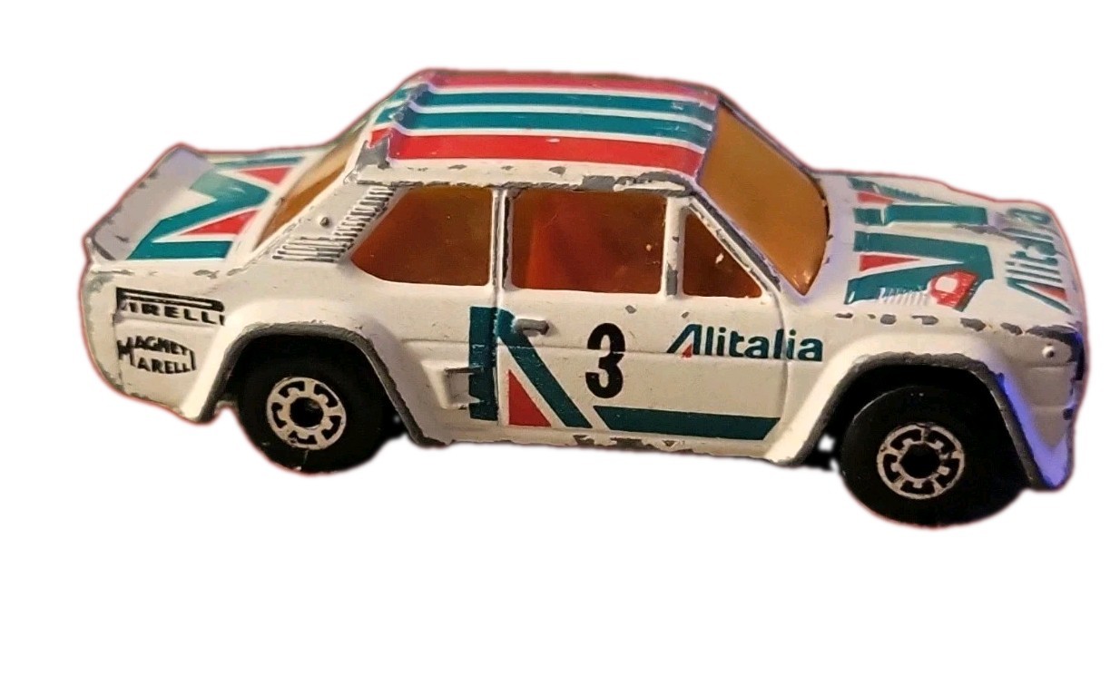 Italian Fiat Alitalia Car Representing The Italian Flag And Airline