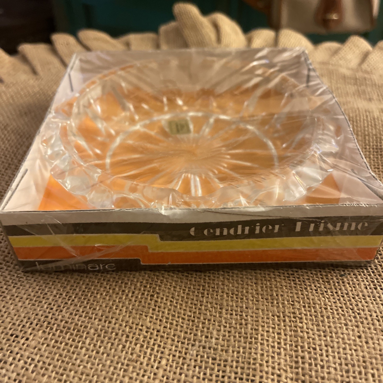 Luminarc Verrerie D\'Arques France Ashtray Cendrier Prisme (diameter 6”)