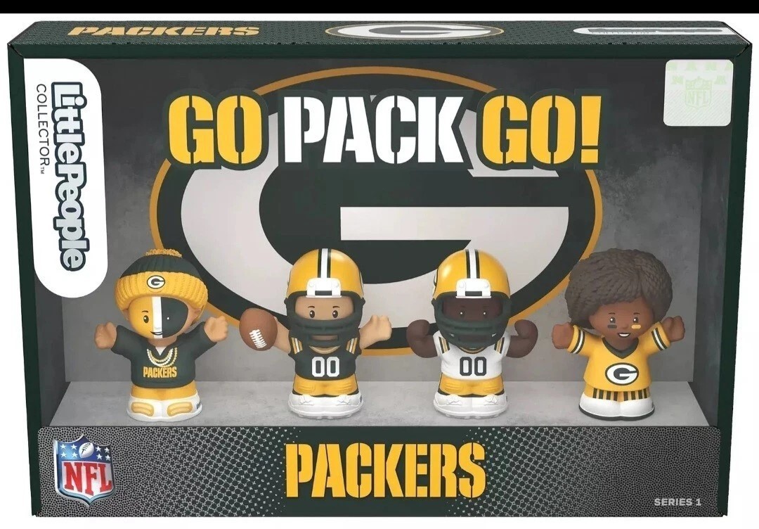 Fisher Price Little People Collector Green Bay Packers  4 Figure Set  GREAT GIFT