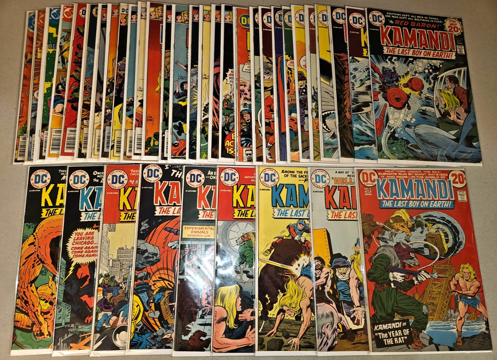Kamandi #2-59 (NOT Complete lot of 36) From the 1972 DC 1-59 Series, Jack Kirby