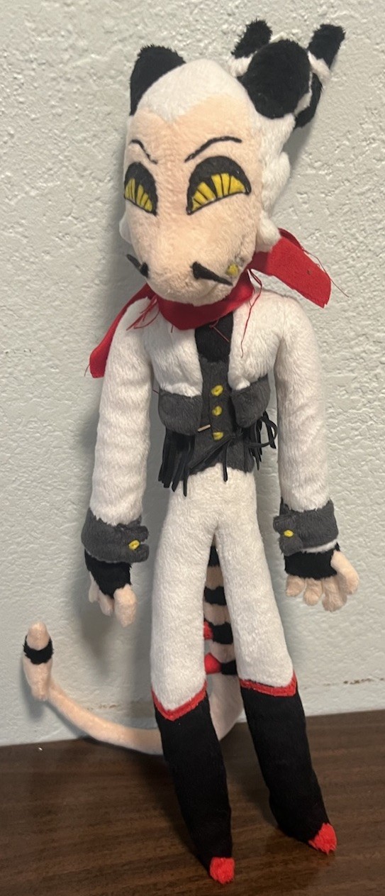 Helluva Boss Striker Custom Plush - Lucifer Morningstar Cosplay Mashup Doll