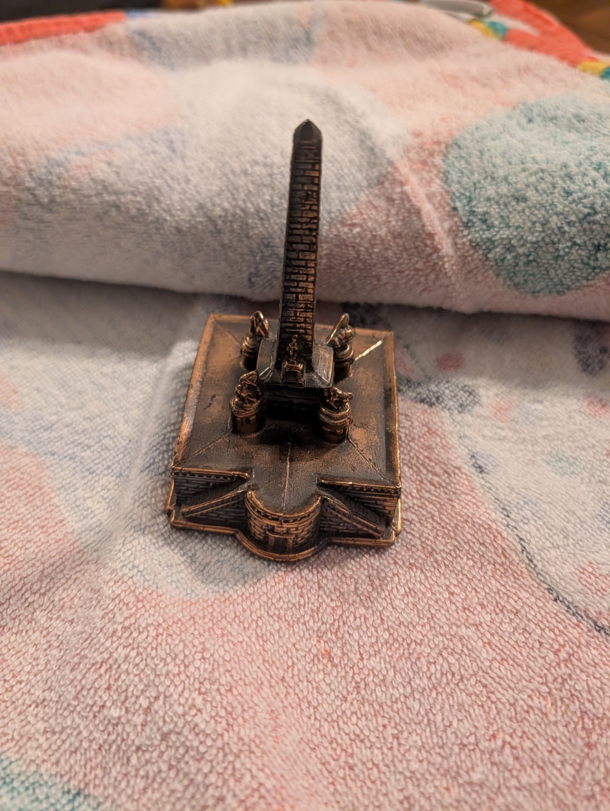 Vintage Lincoln’s Tomb Springfield IL. Souvenir Metal Building Mini Replica