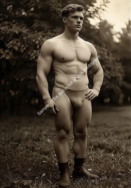 Handsome Young man SWIMSUIT Large Bulge Gay ‫men male jock 5x7 photo print M695
