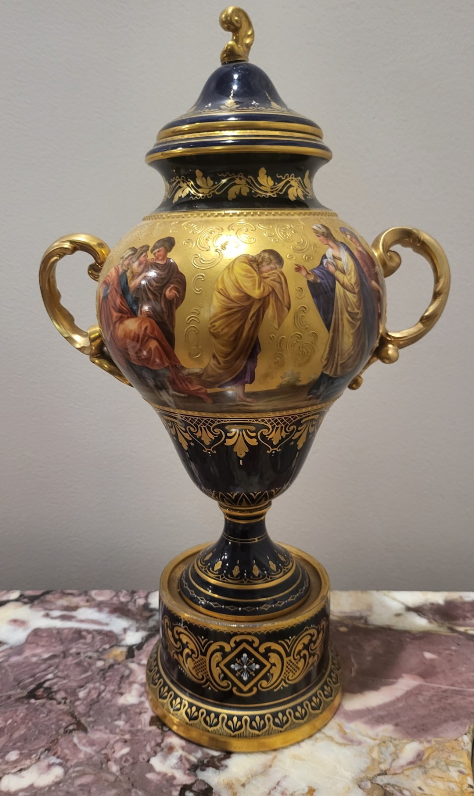large antique royal vienna hand painted urn large antique royal vienna hand painted urn