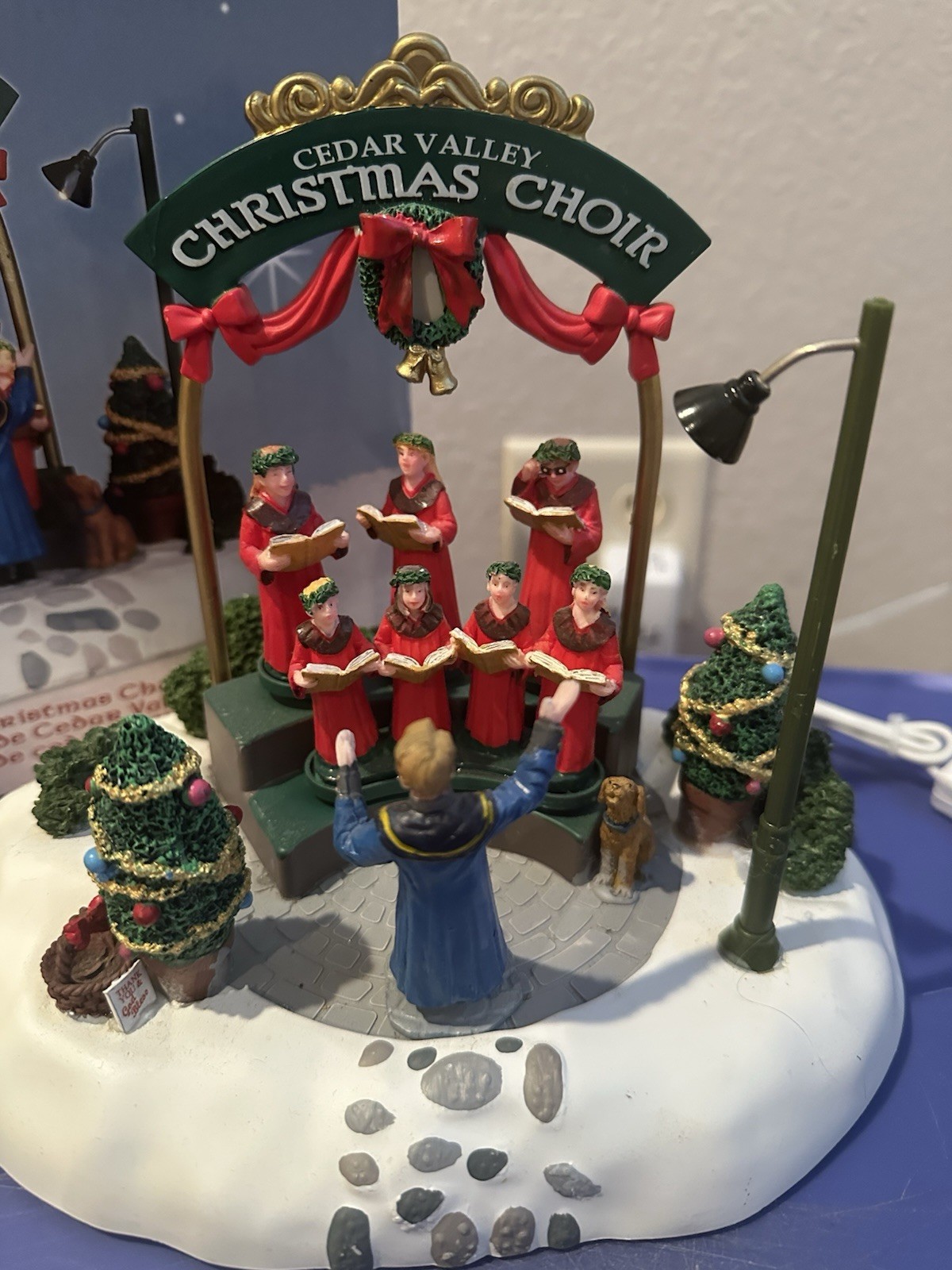 Lemax Carole Towne Collection Cedar Valley Christmas Choir Animated Works