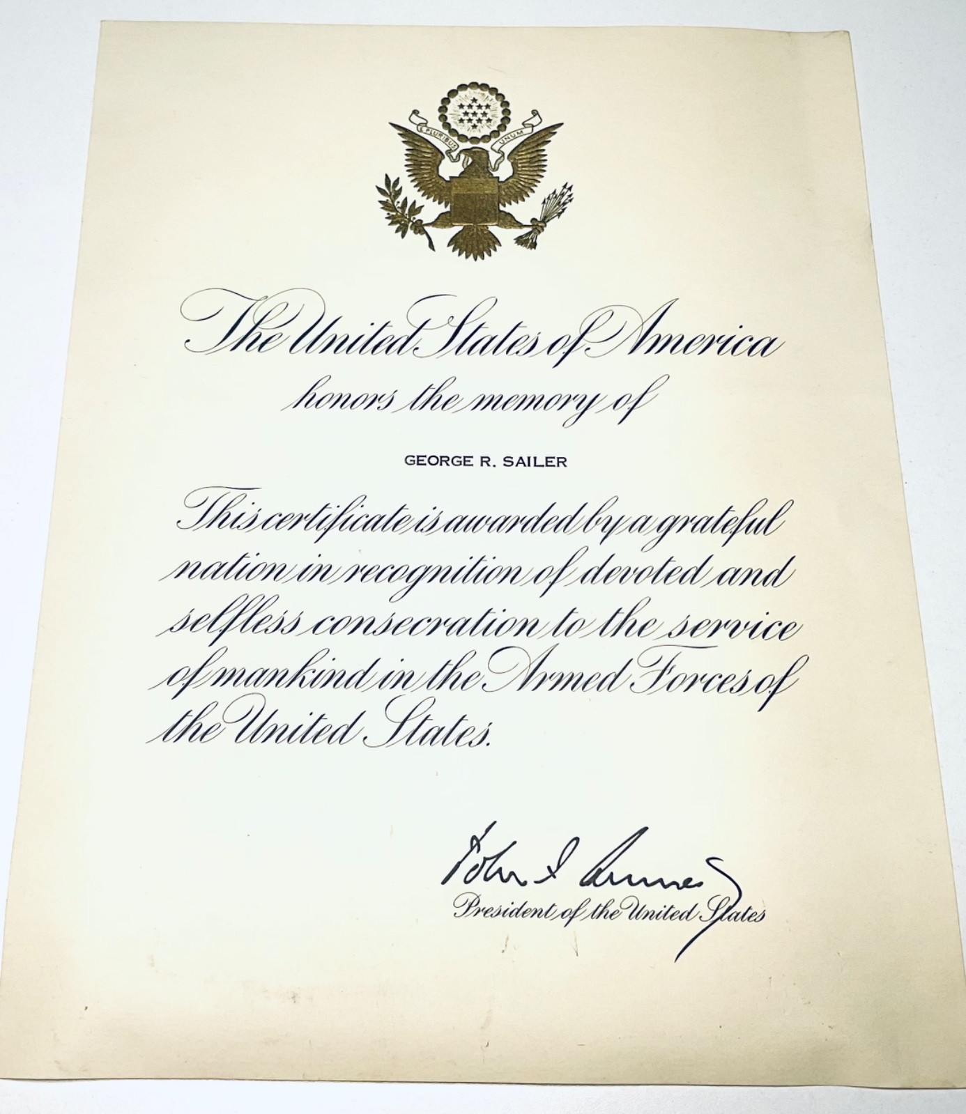 1941 WWII King George VI Christmas Broadcast British War Relief USA UK Card